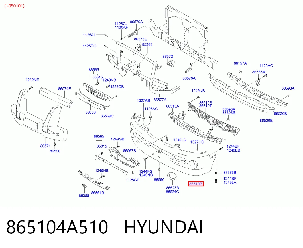 Comprar Paragolpes Hyundai H-1 STAREX Starex 