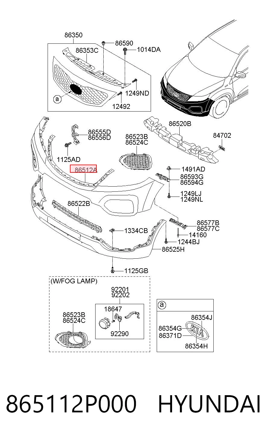 865112P000 Hyundai/Kia