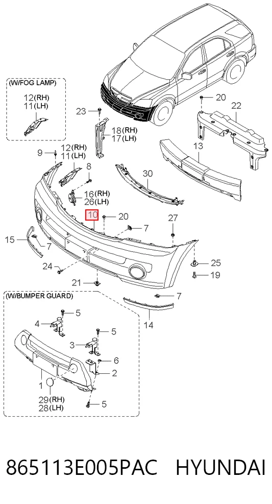 865113E005PAC Hyundai/Kia
