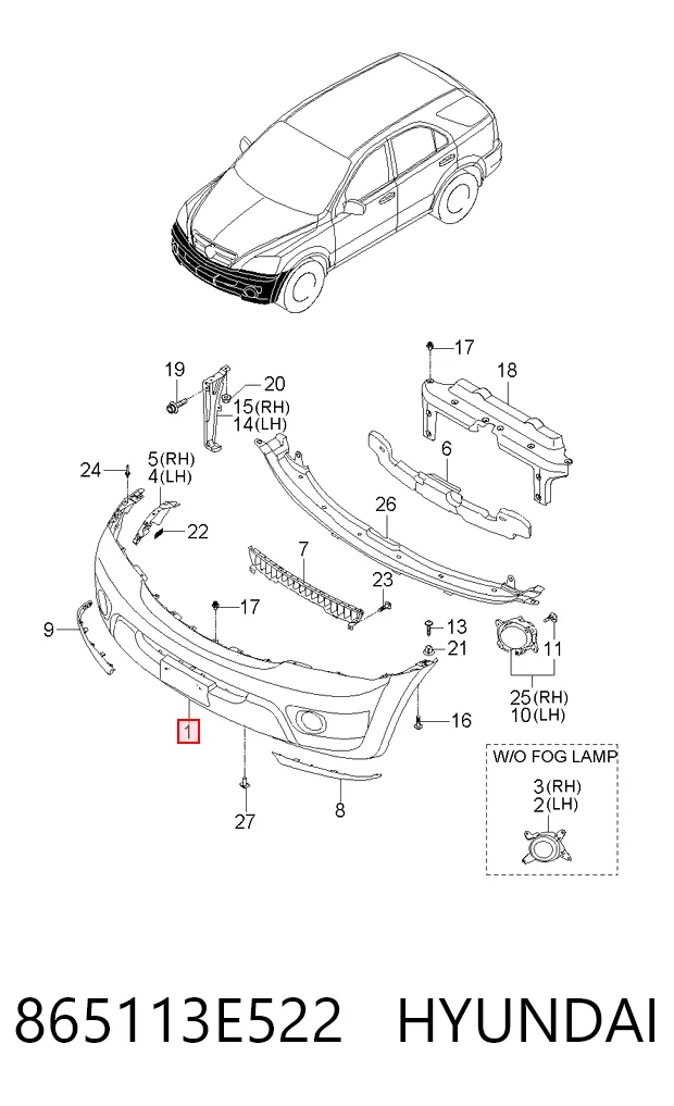 865113E522 Hyundai/Kia