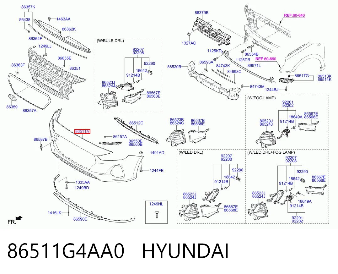 86511G4AA0 Hyundai/Kia