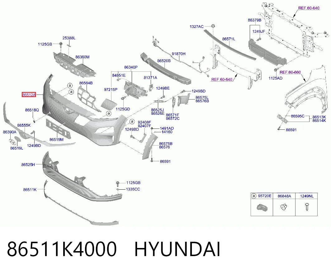 86511K4000 Hyundai/Kia