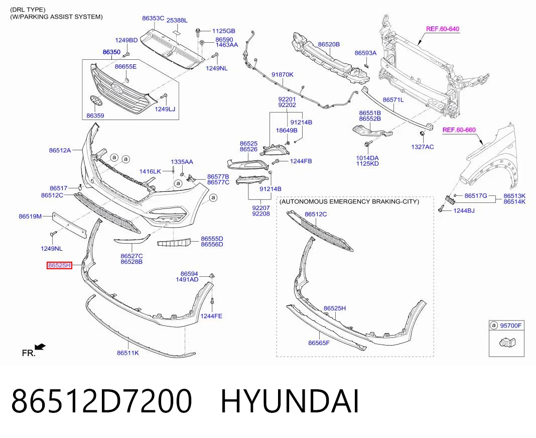86512D7200 Hyundai/Kia