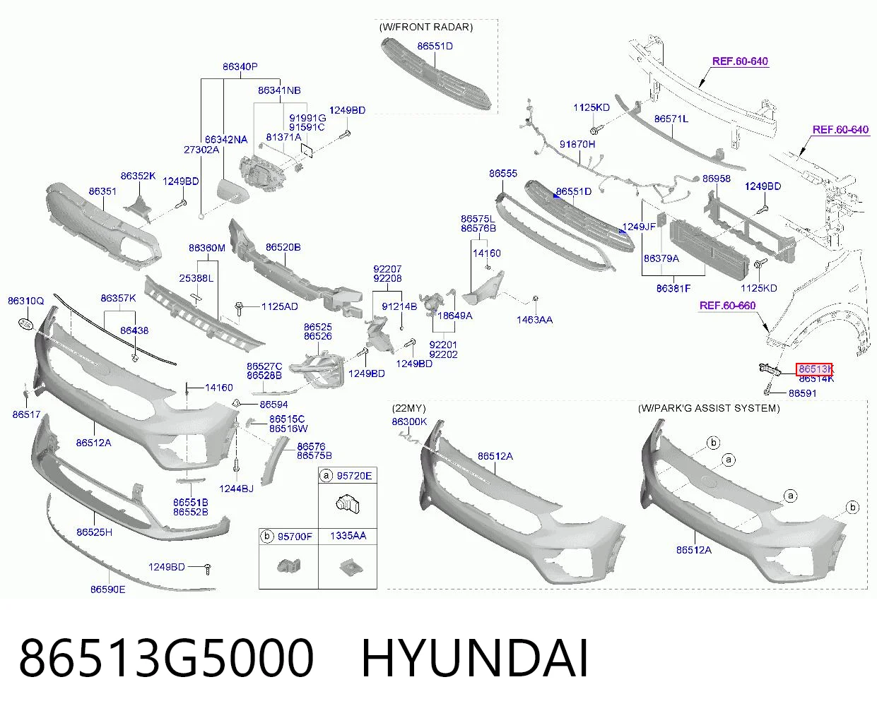 86513G5000 Hyundai/Kia