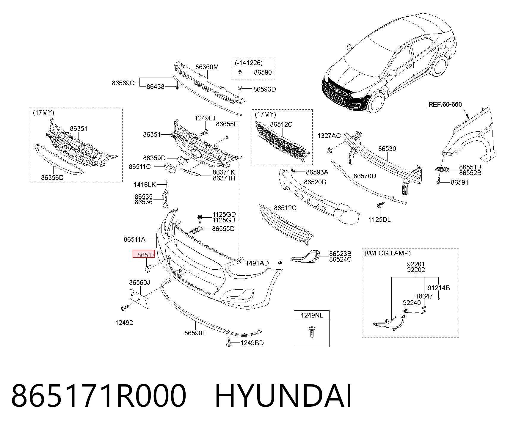 865171R000 Hyundai/Kia