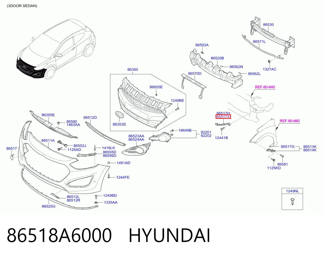 86518A6000 Hyundai/Kia