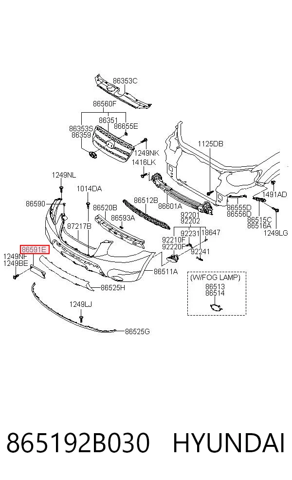 865192B030 Hyundai/Kia