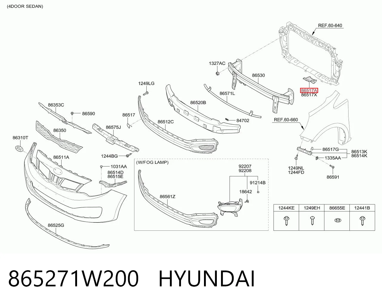 865271W200 Hyundai/Kia
