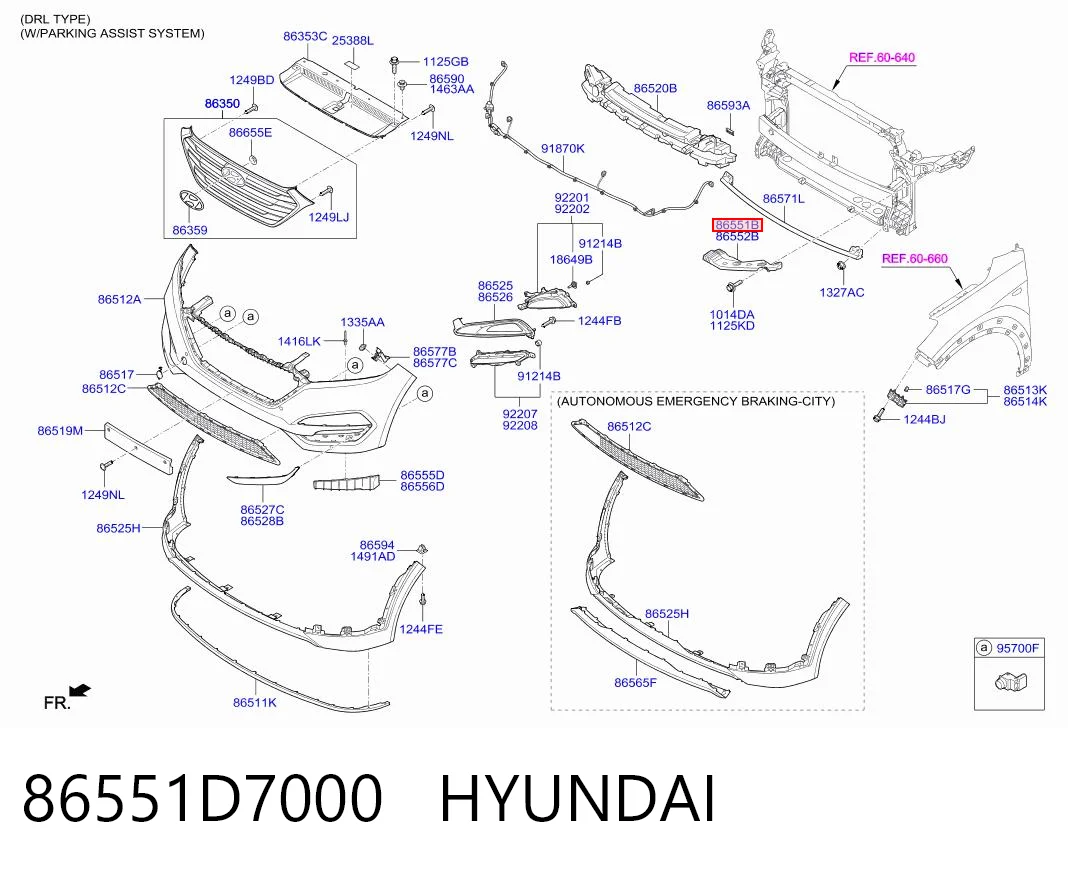86551D7000 Hyundai/Kia
