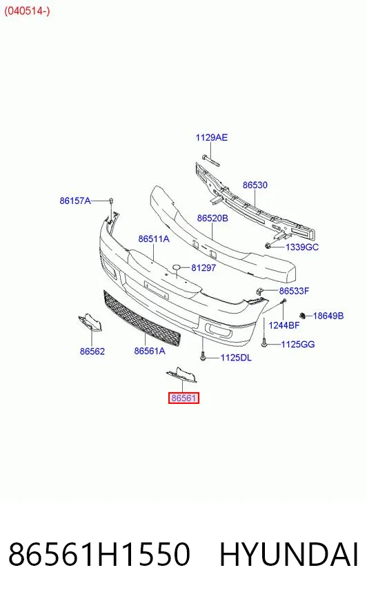 86561H1550 Hyundai/Kia