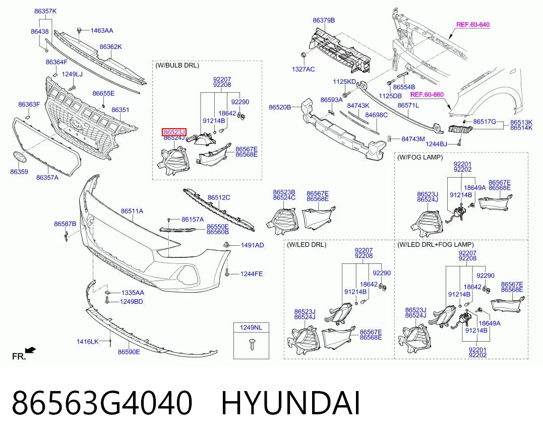 86563G4040 Hyundai/Kia