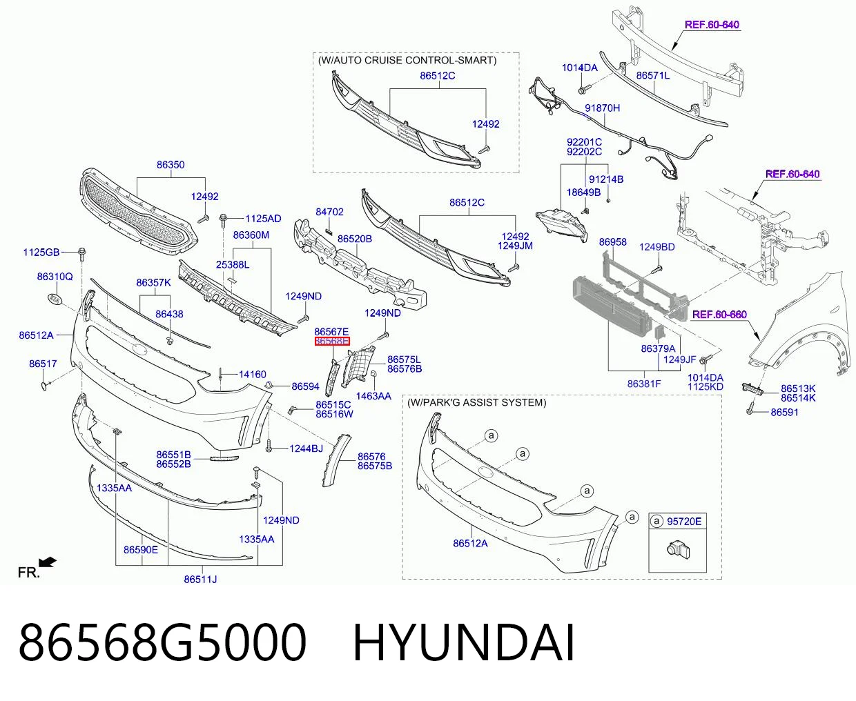 86568G5000 Hyundai/Kia