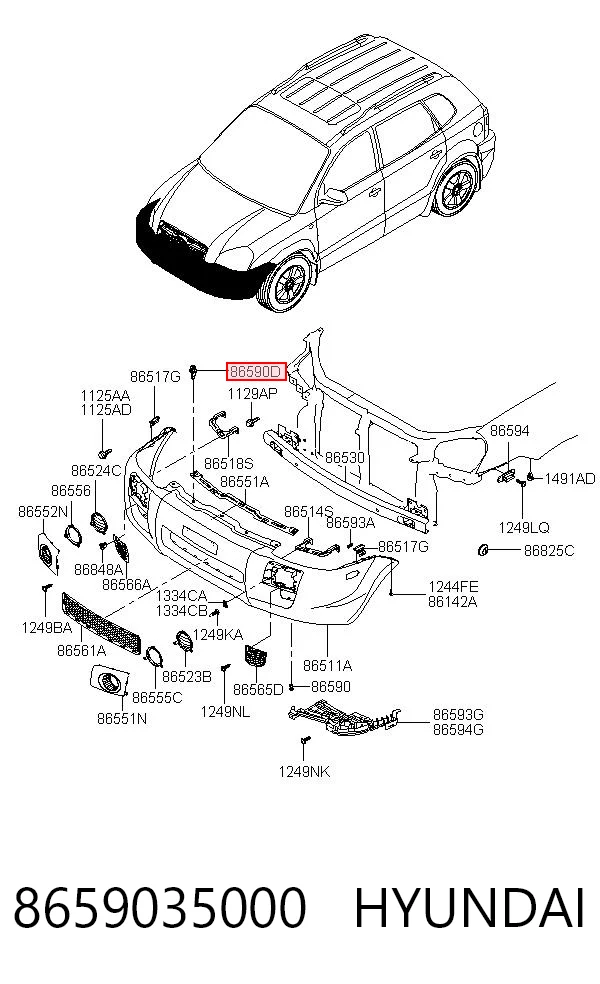 8659035000 Hyundai/Kia