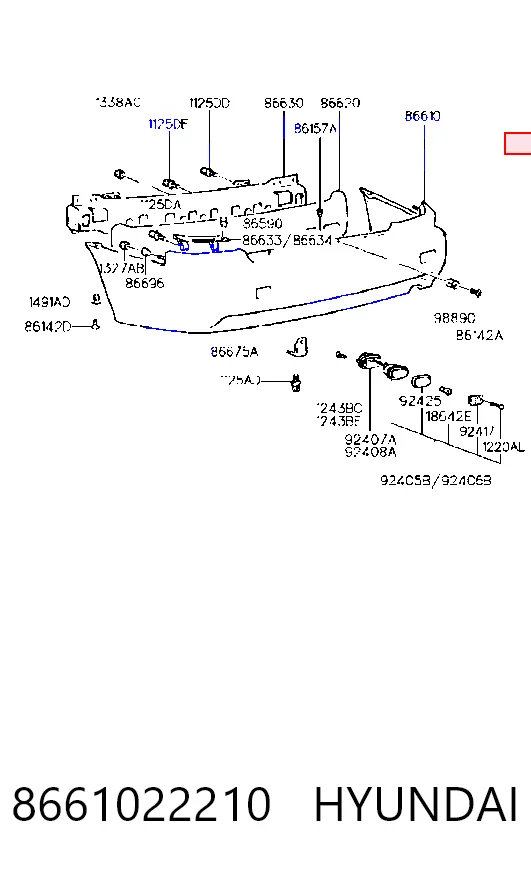 Comprar Parachoques trasero Hyundai Accent X-3 a bajo precio