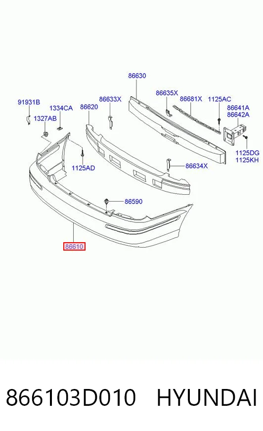 Comprar Parachoques trasero Hyundai Sonata  EU4 a bajo precio