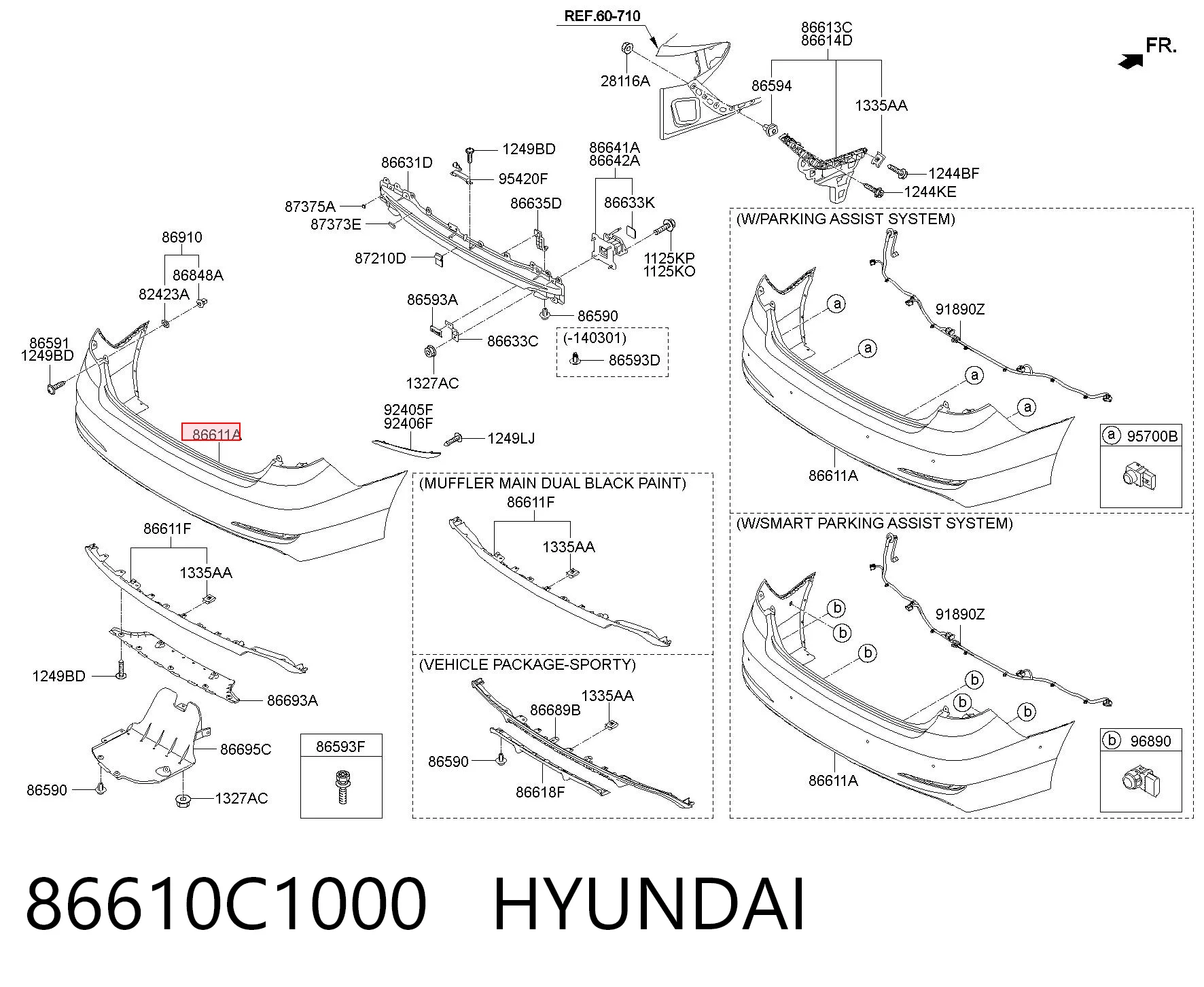86610C1000 Hyundai/Kia