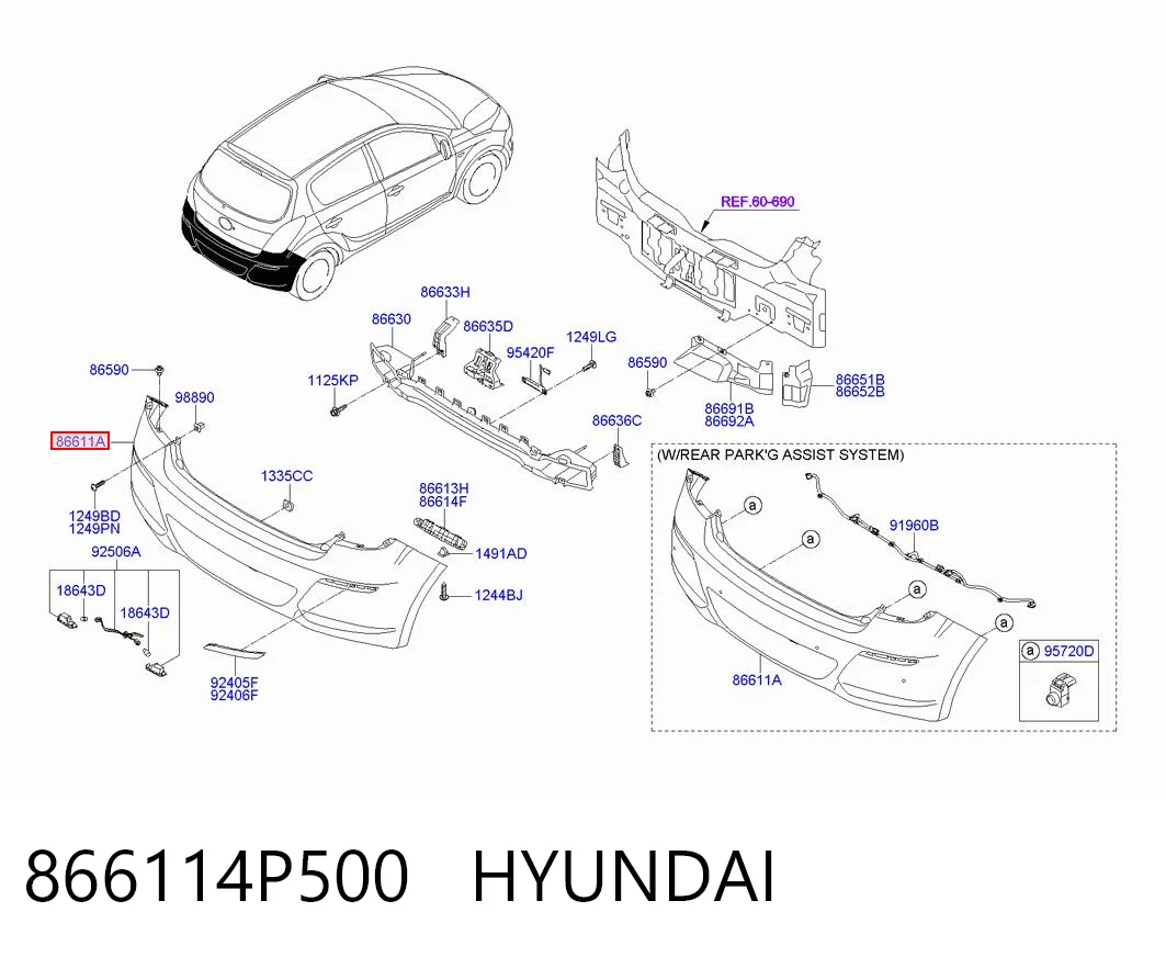 866114P500 Hyundai/Kia