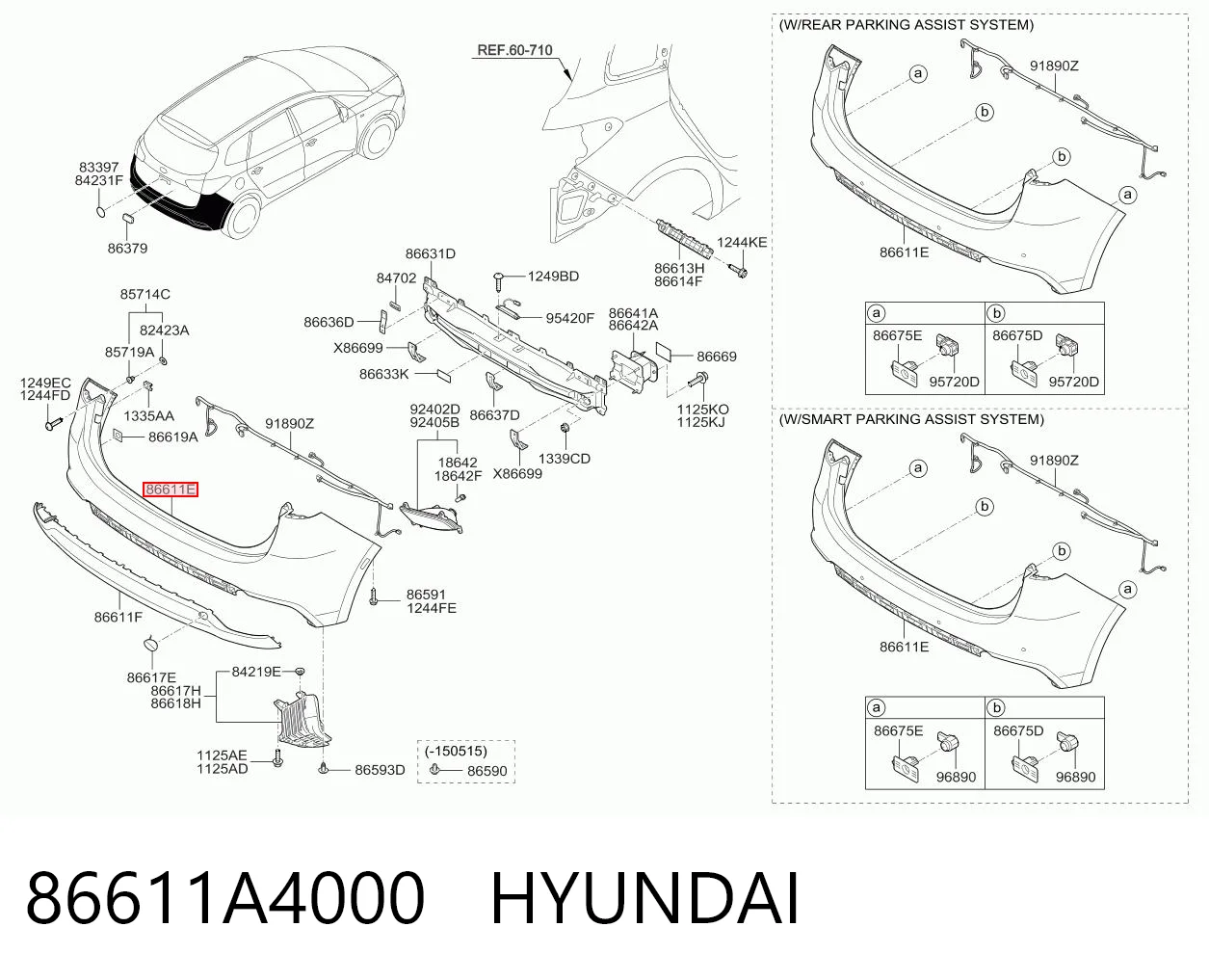 86611A4000 Hyundai/Kia