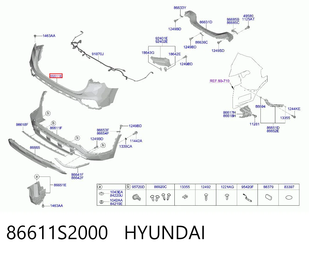 Comprar Parachoques trasero Hyundai Santa Fe IV TM, TMA a bajo precio