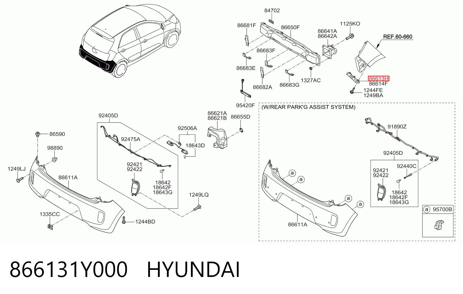 866131Y000 Hyundai/Kia