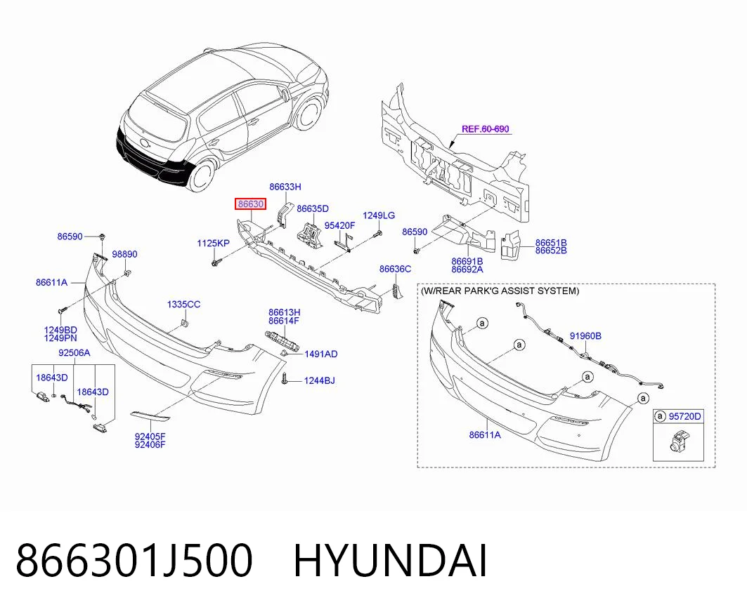 866301J500 Hyundai/Kia
