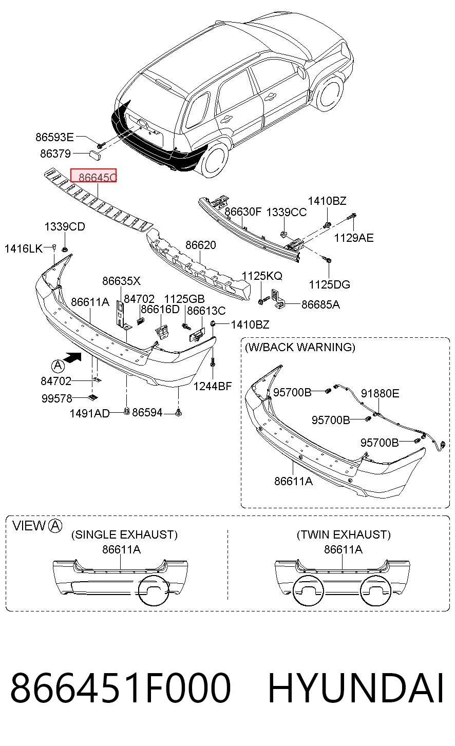 866451F000 Hyundai/Kia