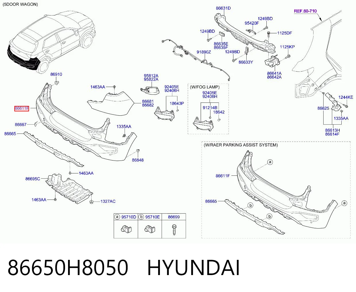 86650H8050 Hyundai/Kia
