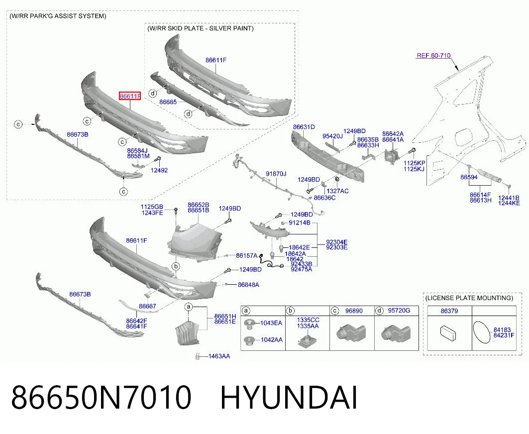86650N7010 Hyundai/Kia