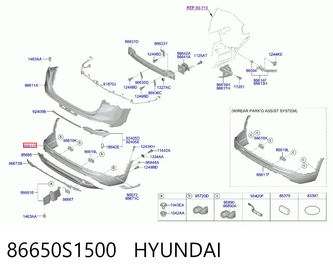 86650S1500 Hyundai/Kia
