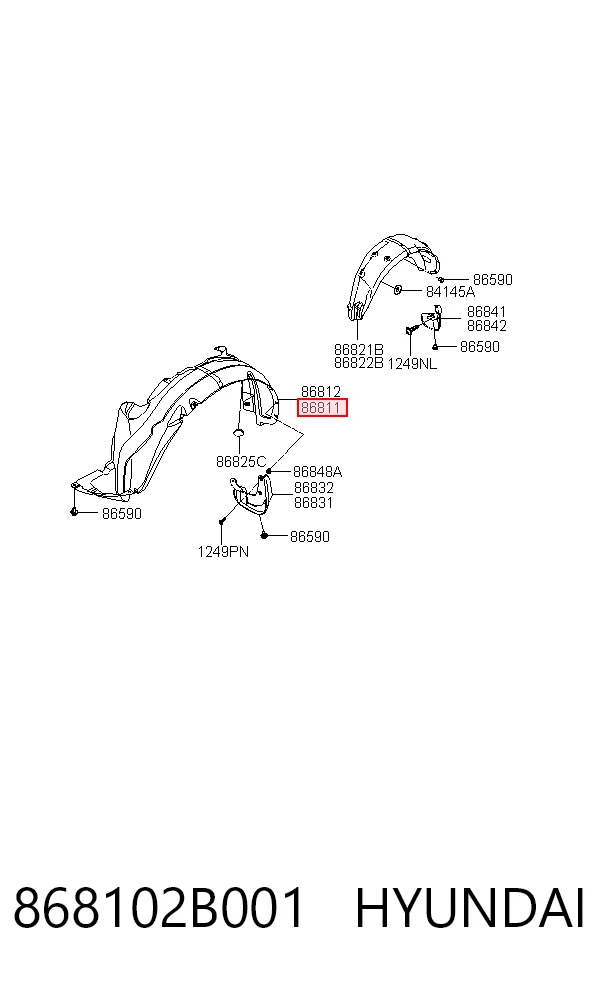 868102B001 Hyundai/Kia