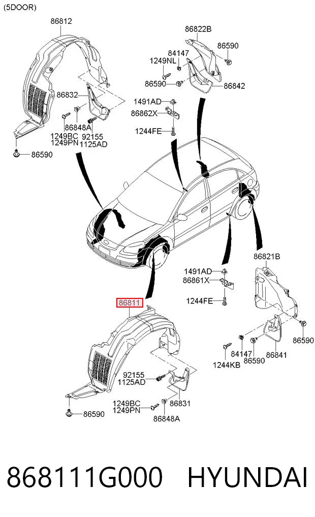 868111G000 Hyundai/Kia
