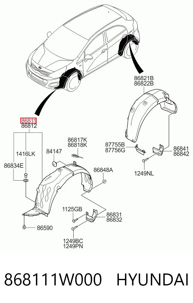 868111W000 Hyundai/Kia