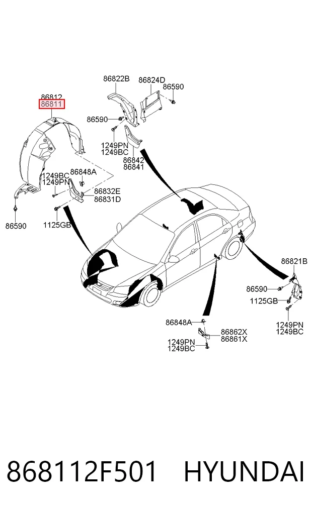 868112F501 Hyundai/Kia