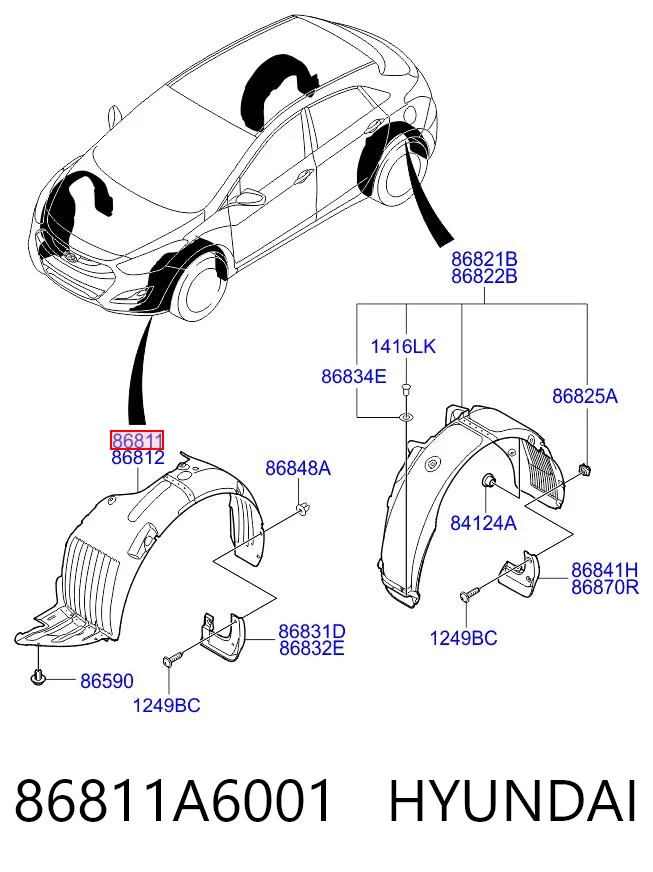 86811A6001 Hyundai/Kia