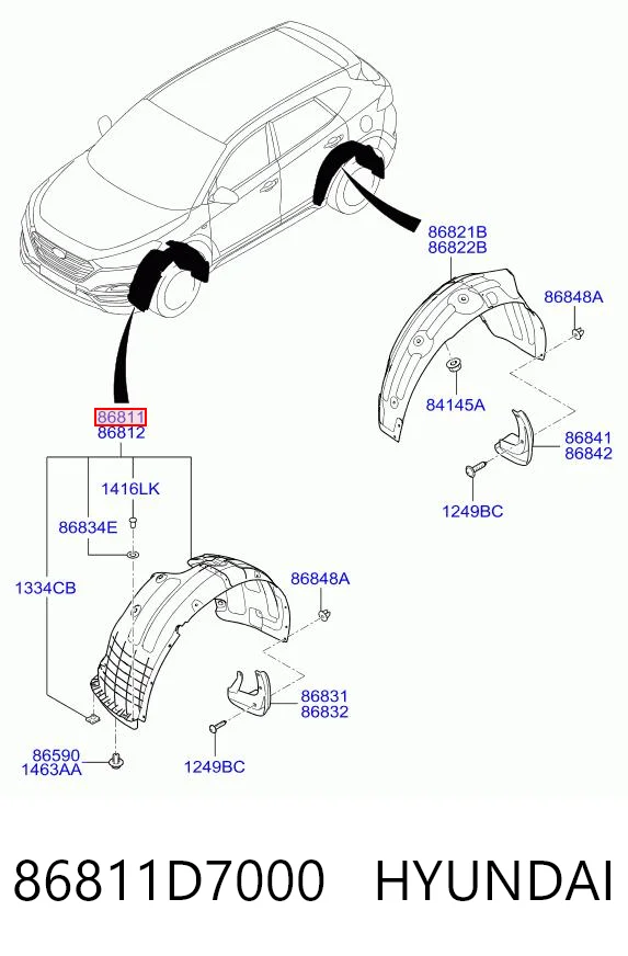 86811D7000 Hyundai/Kia