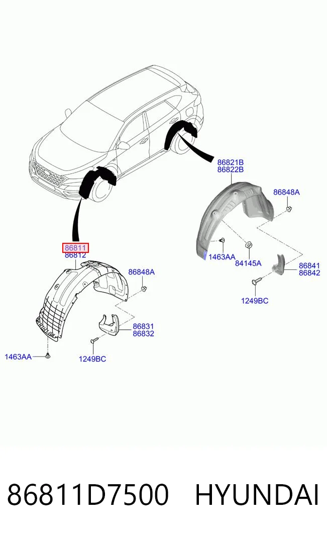 86811D7500 Hyundai/Kia