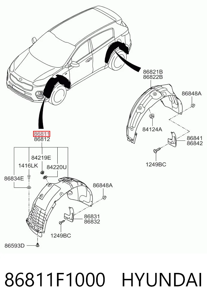86811F1000 Hyundai/Kia