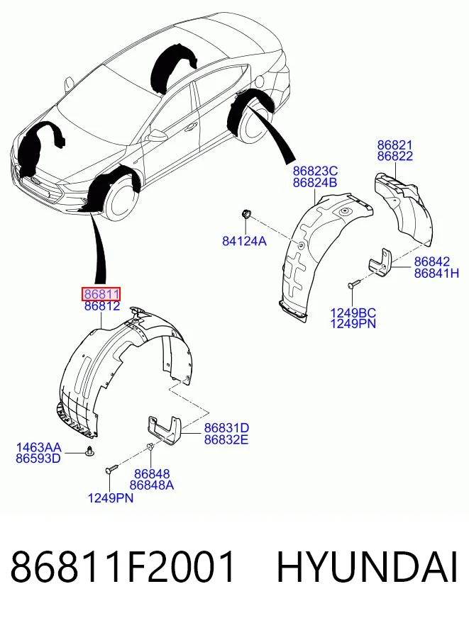 86811F2001 Hyundai/Kia