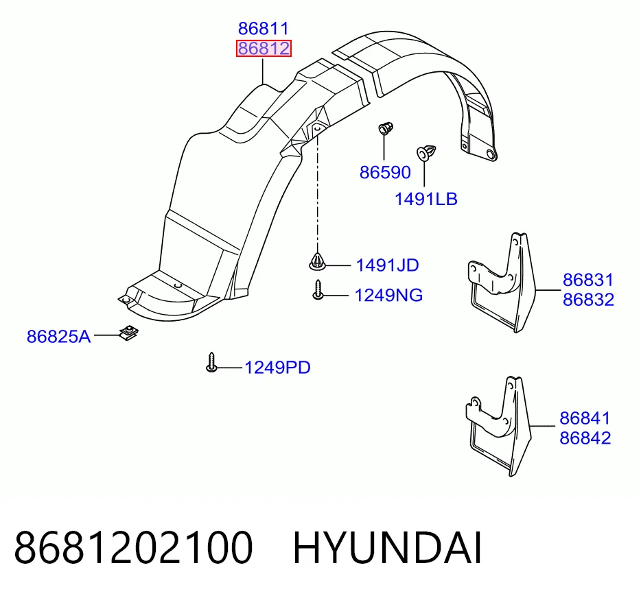 Paso rueda delantero derecho Hyundai Atos (1998-2004)