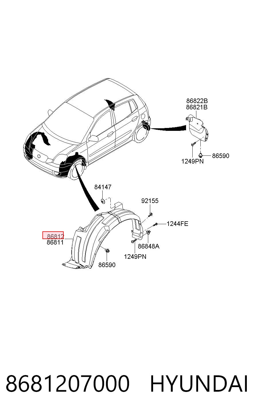 Paso rueda para KIA Picanto BA