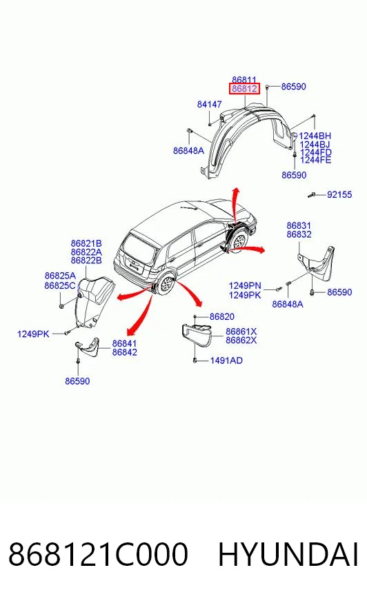 Paso de rueda Hyundai Getz  hatchback comprar en España