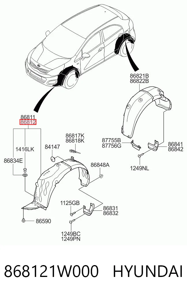 Comprar Paso de rueda delantero derecho KIA Rio III UB a bajo precio