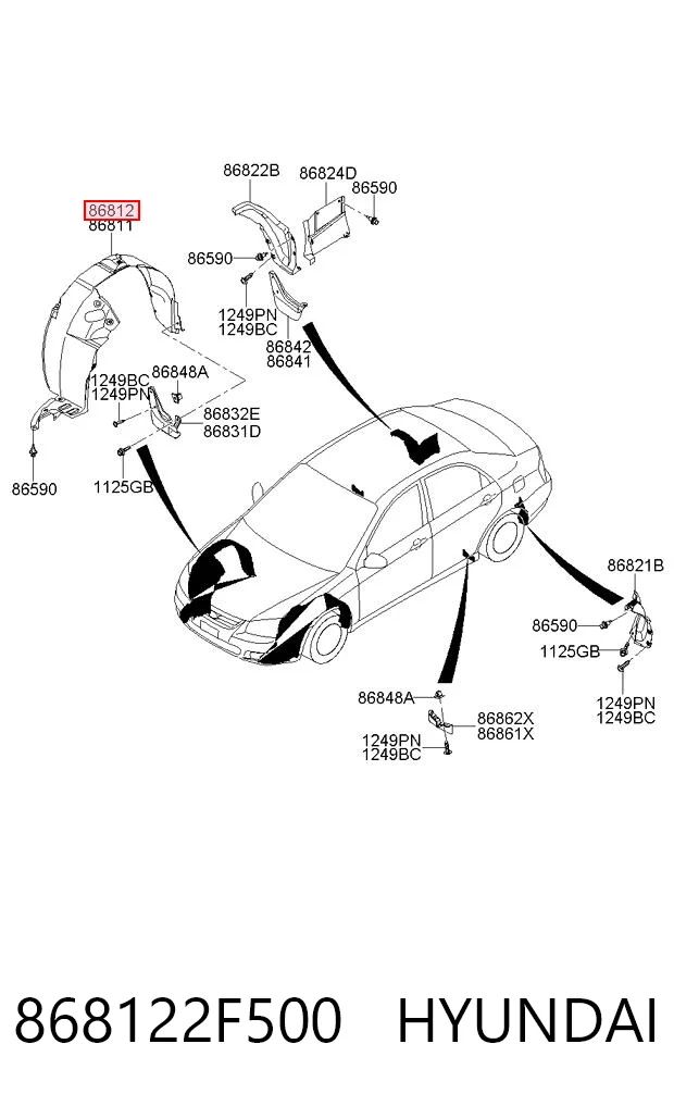 Comprar Paso de rueda delantero derecho KIA Cerato  LD a bajo precio