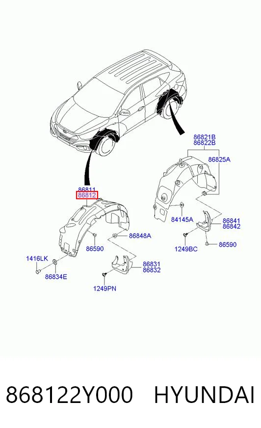 868122Y000 Hyundai/Kia