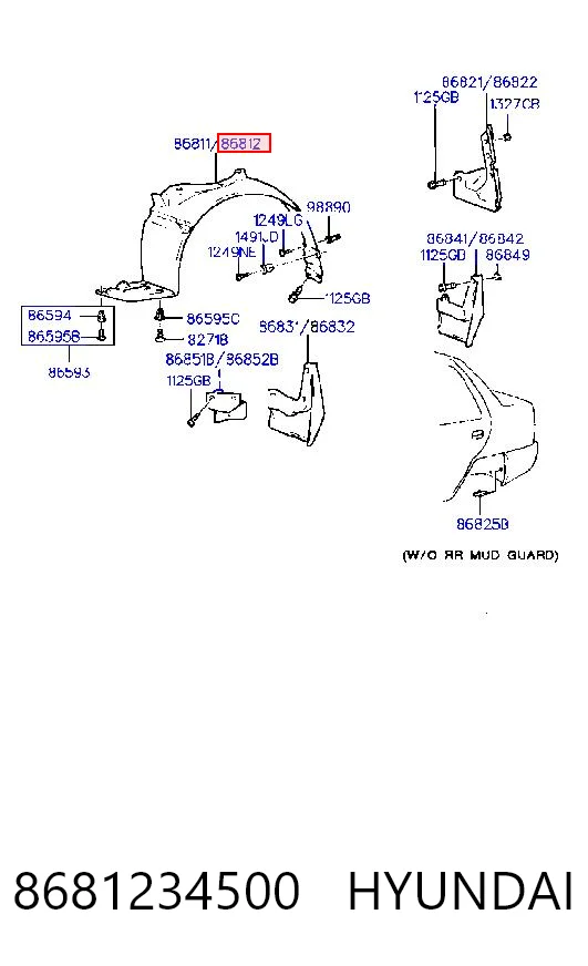 Comprar Paso de rueda delantero derecho Hyundai Sonata III Y-3 a bajo precio