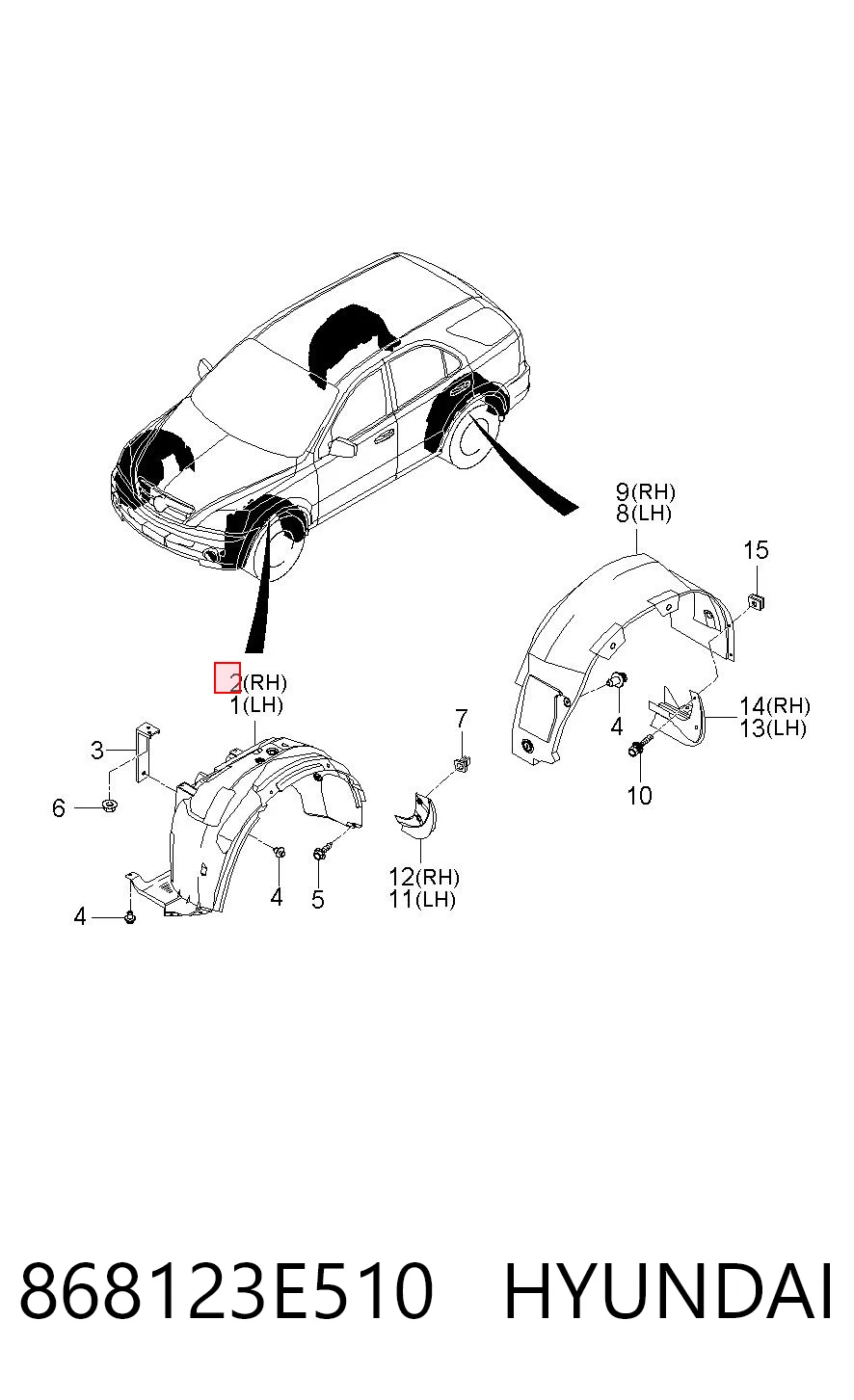 Comprar Paso de rueda delantero derecho KIA Sorento  JC a bajo precio