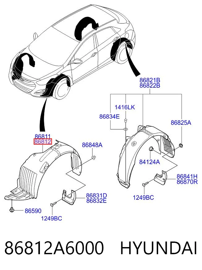 86812A6000 Hyundai/Kia