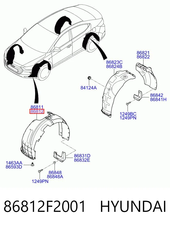 86812F2001 Hyundai/Kia