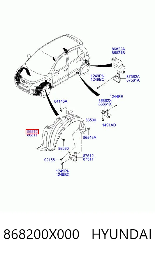 Comprar Paso de rueda delantero derecho Hyundai I10  PA a bajo precio