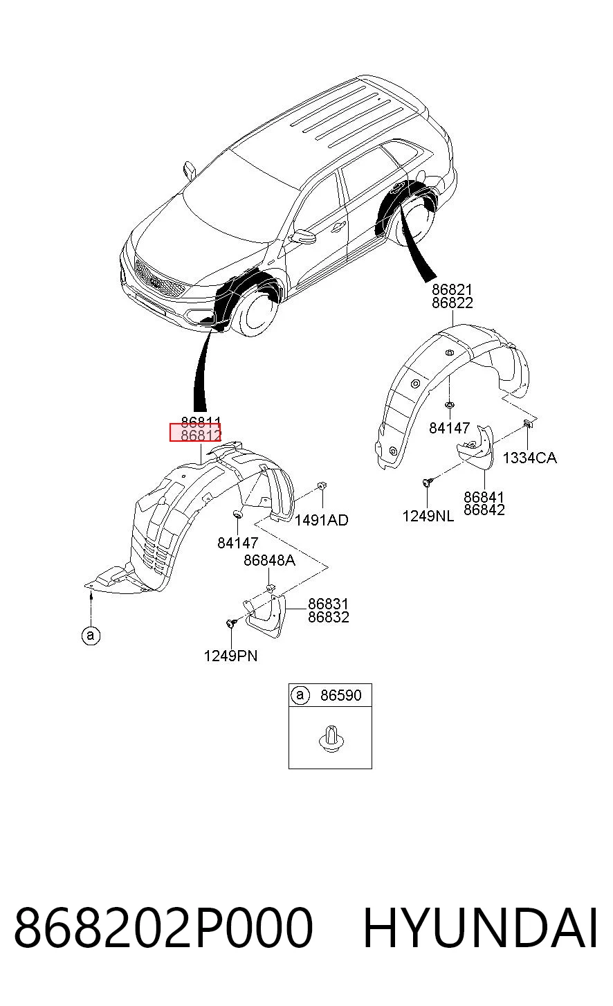 Paso rueda para KIA Sorento XM